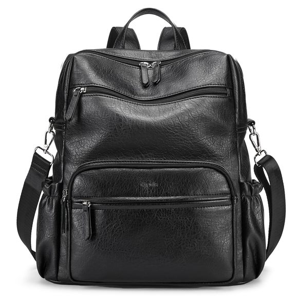 PU Leather Backpack Purse for Women Large Fashion Designer Travel Backpack🧐 - Picture 1 of 6